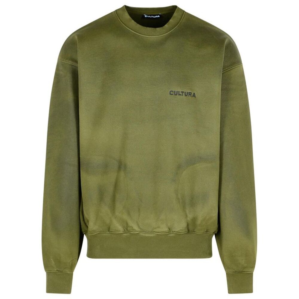 Cultura Green Cotton Sweatshirt Men